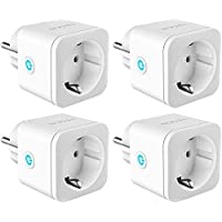 TECKIN WiFi Enchufe Inteligente 16A 3300W Mini Smart Plug Funciona con Siri Amazon Alexa Echo- Google Home- Control…